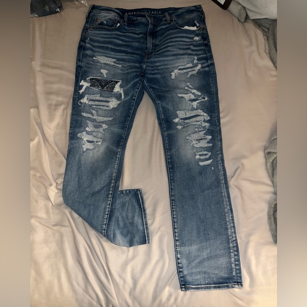 American Eagle Men Jeans Airflex 360 Slim fit size 38/32 - Picture 1 of 5